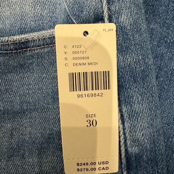 PAIGE Mesmerize Blue Wide Leg Jeans size 30 - Picture 7 of 10